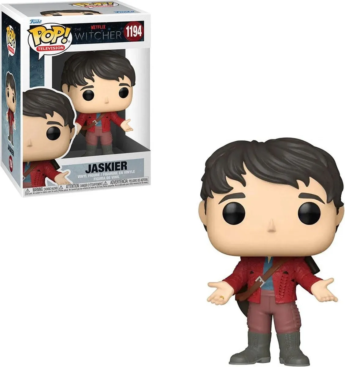 Funko POP! TV Jaskier (Red Outfit) Verzamelfiguur FK58909 - Multicolor