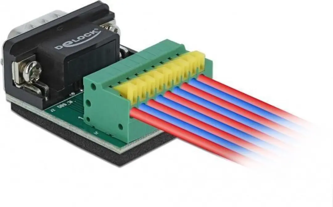 Delock Seriële RS232 9-pins SUB-D Connector - Grijs
