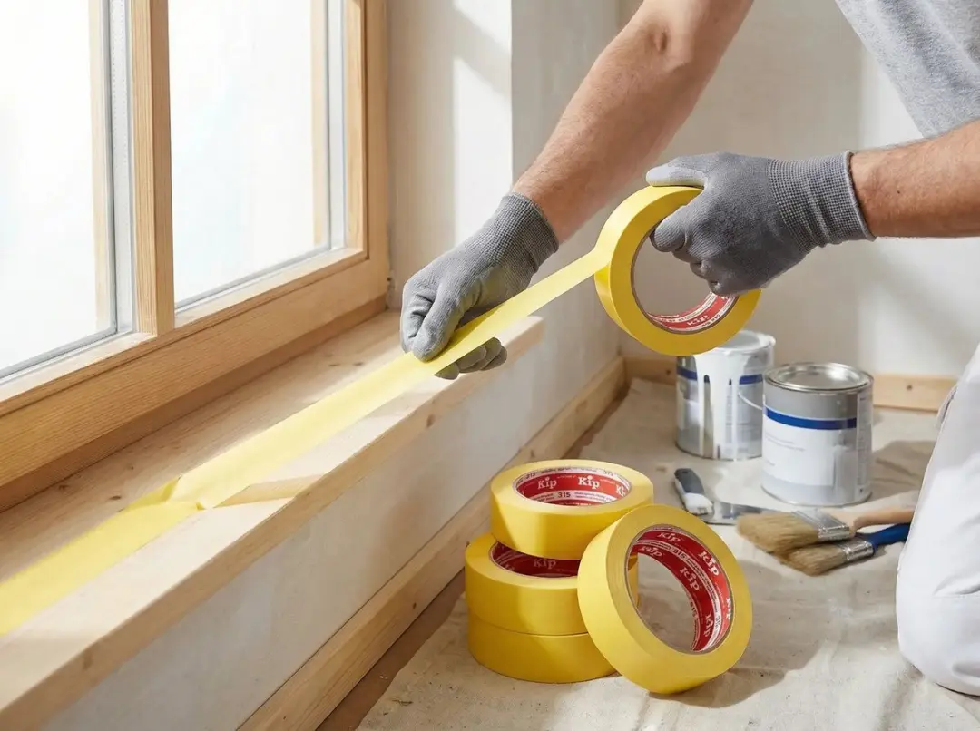 Kip 315 PVC Masking Tape Geel 30mm
