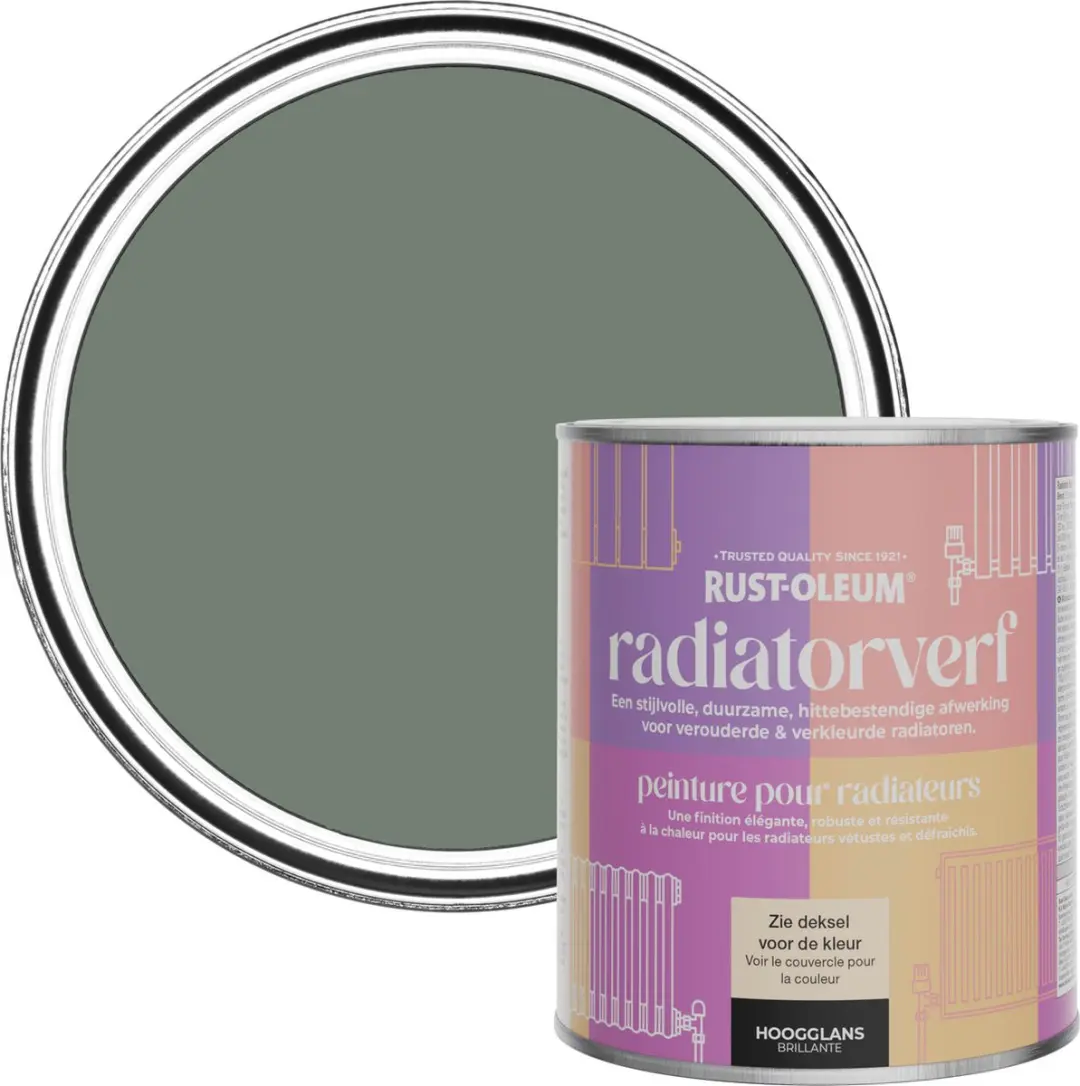 Rust-Oleum Groen Radiatorverf Hoogglans Sereniteit 750ml