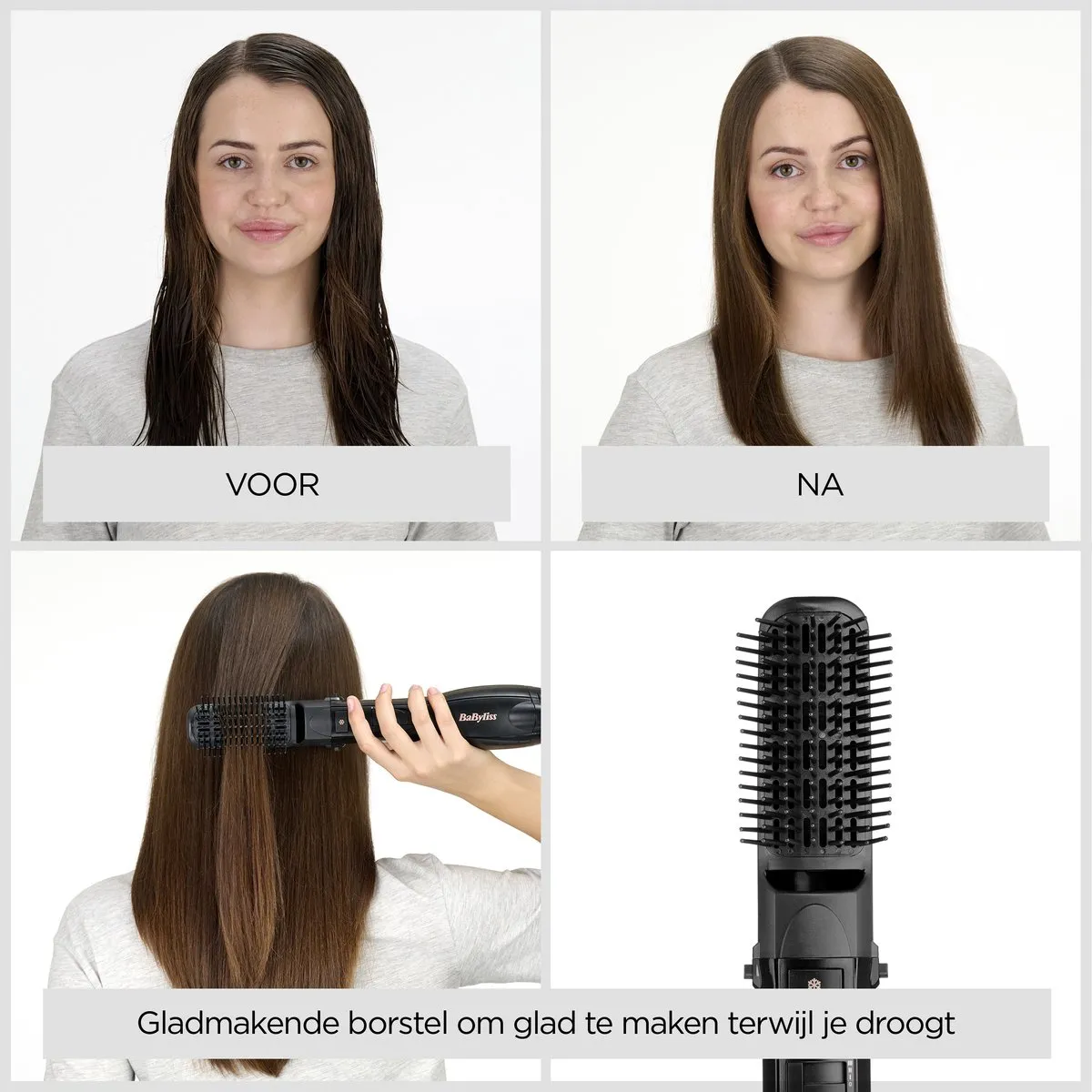BaByliss Smooth Finish AS122E Föhnborstel 1200W - 4 Opzetstukken - Ionisch - afbeelding 6 van 6