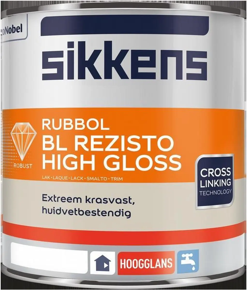 Sikkens Rubbol Bl Rezisto High Gloss Ral 9003 Signaalwit - 1L