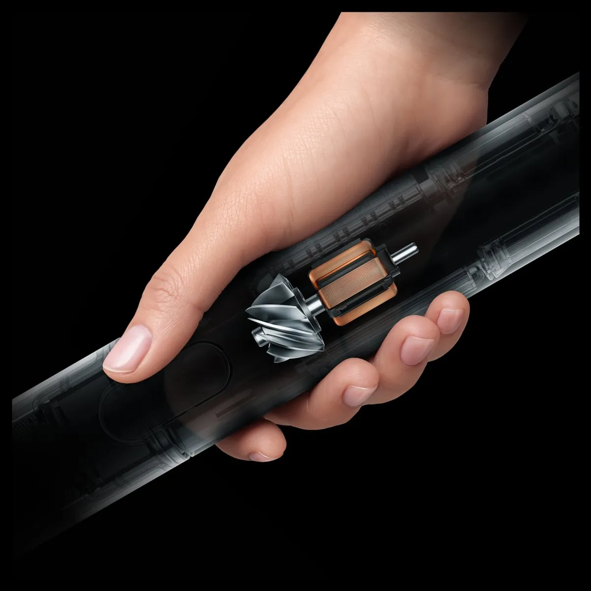 Dyson PencilVac Fluffycones Stofzuiger 50 Air Watts - Zwart - afbeelding 6 van 6