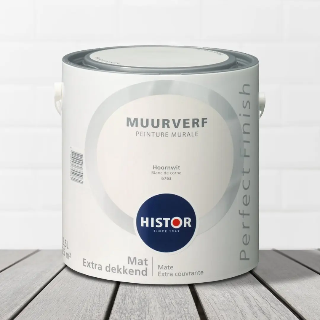 Histor Perfect Finish Muurverf Mat Hoornwit 2,5L