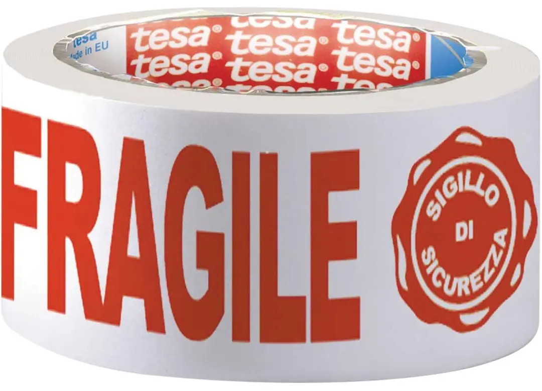 Tesa Verpakkingsplakband FRAGILE 50mm x 66m