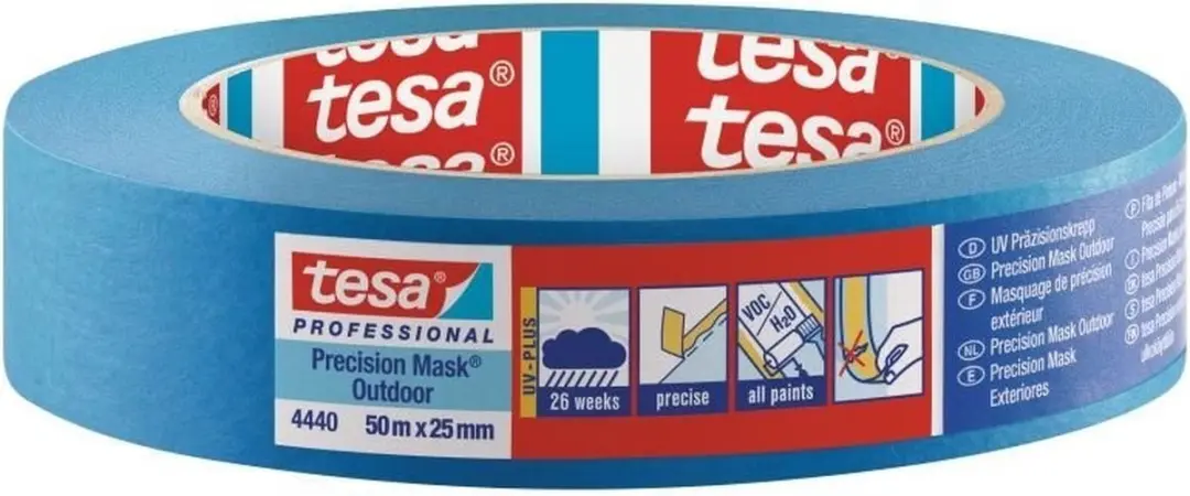 Tesa Precision Maskingtape Outdoor 4440 - 25mm - Blauw