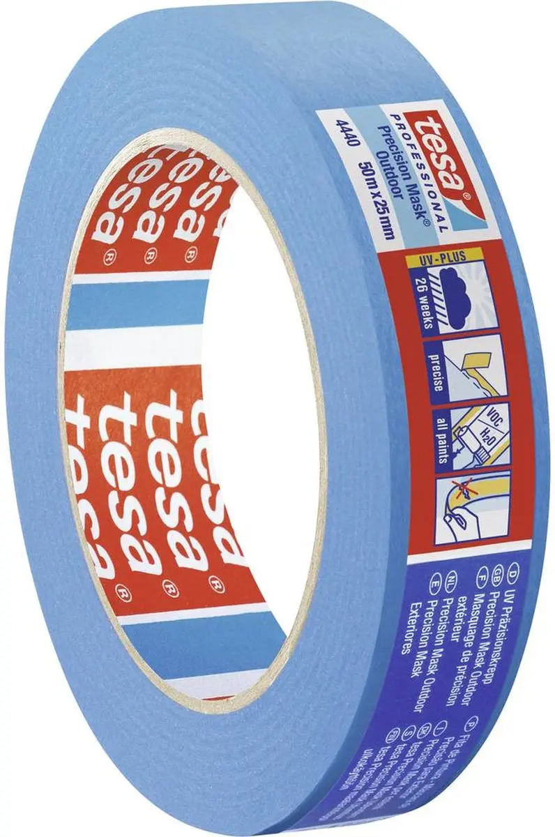 Tesa Precision Maskingtape Outdoor 4440 - 25mm - Blauw