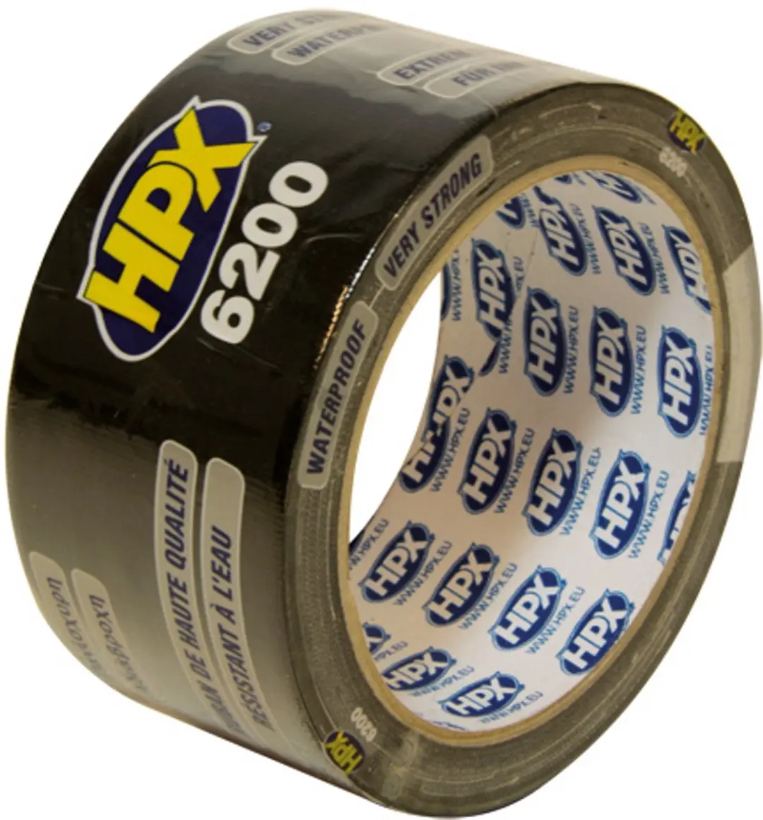 HPX Pantsertape 48mm x 10m - Zwart