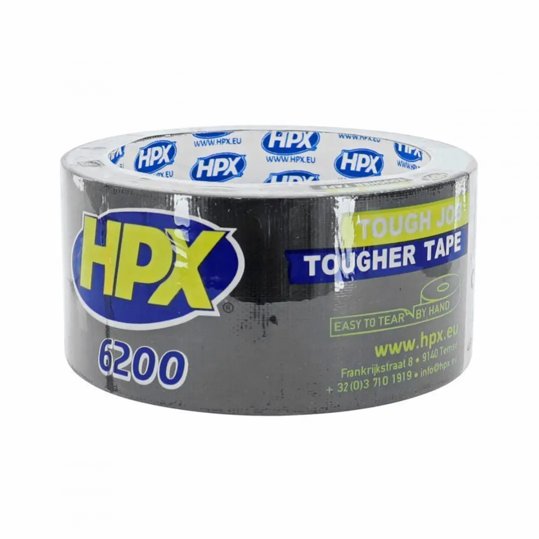 HPX Pantsertape 48mm x 10m - Zwart