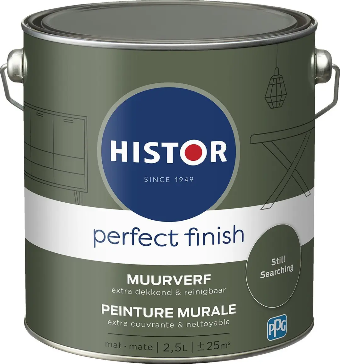 Histor Perfect Finish Muurverf Mat Groen 2.5L