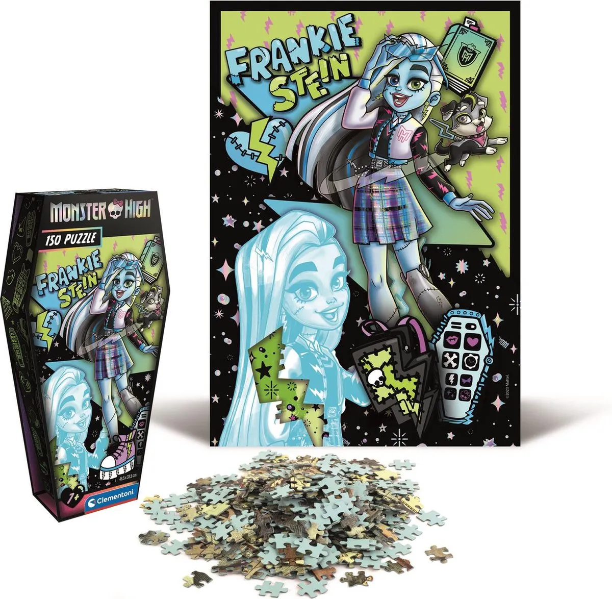 Clementoni Monster High Coffin Pack Frankie Stein Puzzel 150 Stukjes
