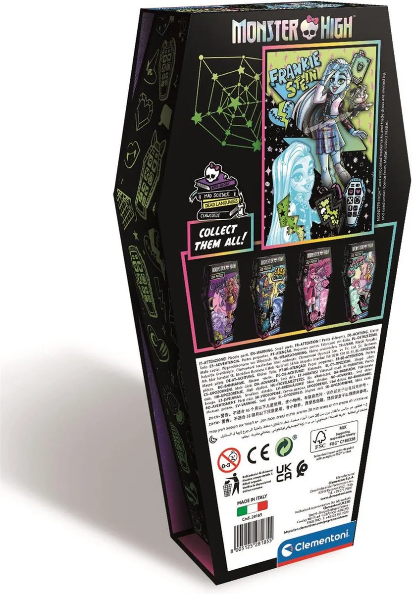 Clementoni Monster High Coffin Pack Frankie Stein Puzzel 150 Stukjes