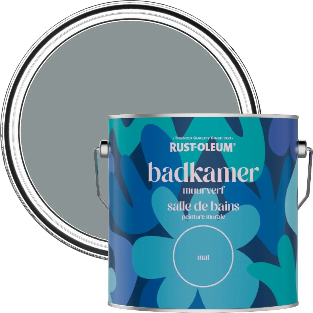 Rust-Oleum Donkergrijs Badkamerverf Leisteen 2,5L
