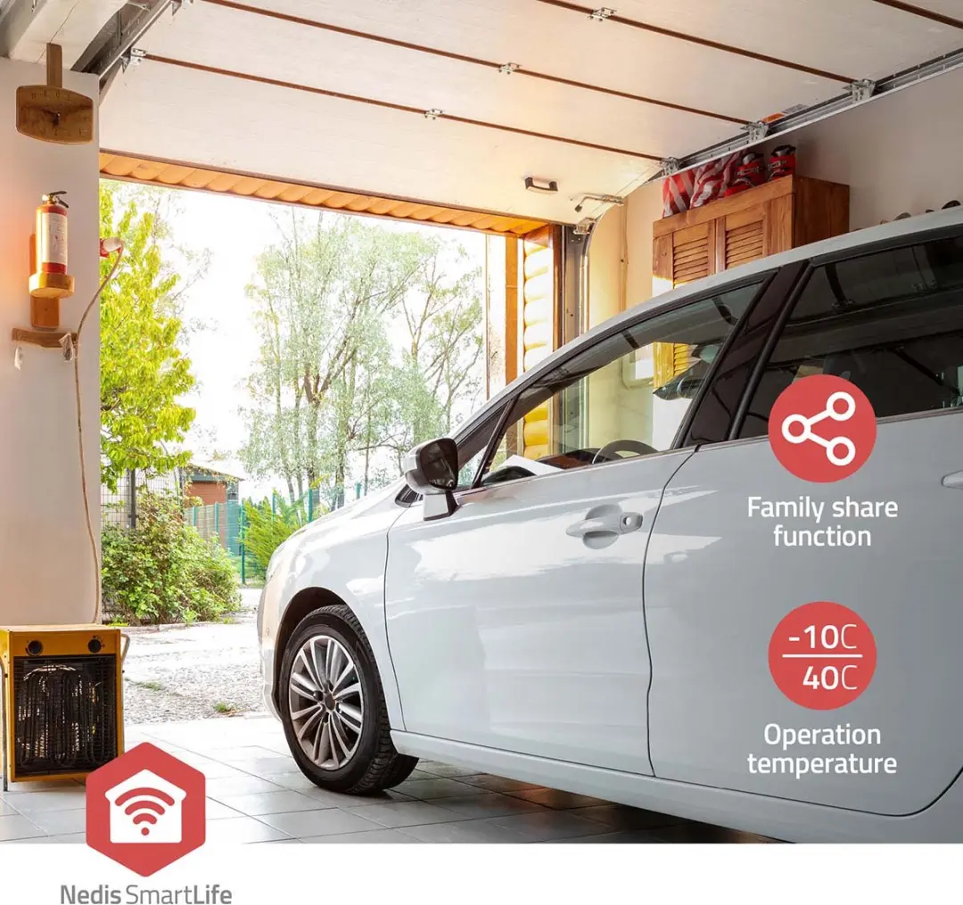 Nedis SmartLife ZBGDN10RD Garagedeur Opener - 2.5W - Rood
