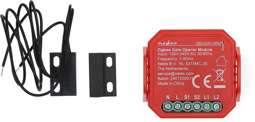 Nedis SmartLife ZBGDN10RD Garagedeur Opener - 2.5W - Rood