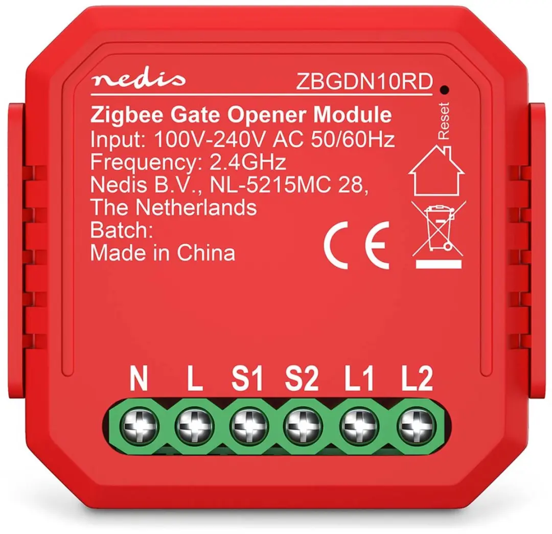 Nedis SmartLife ZBGDN10RD Garagedeur Opener