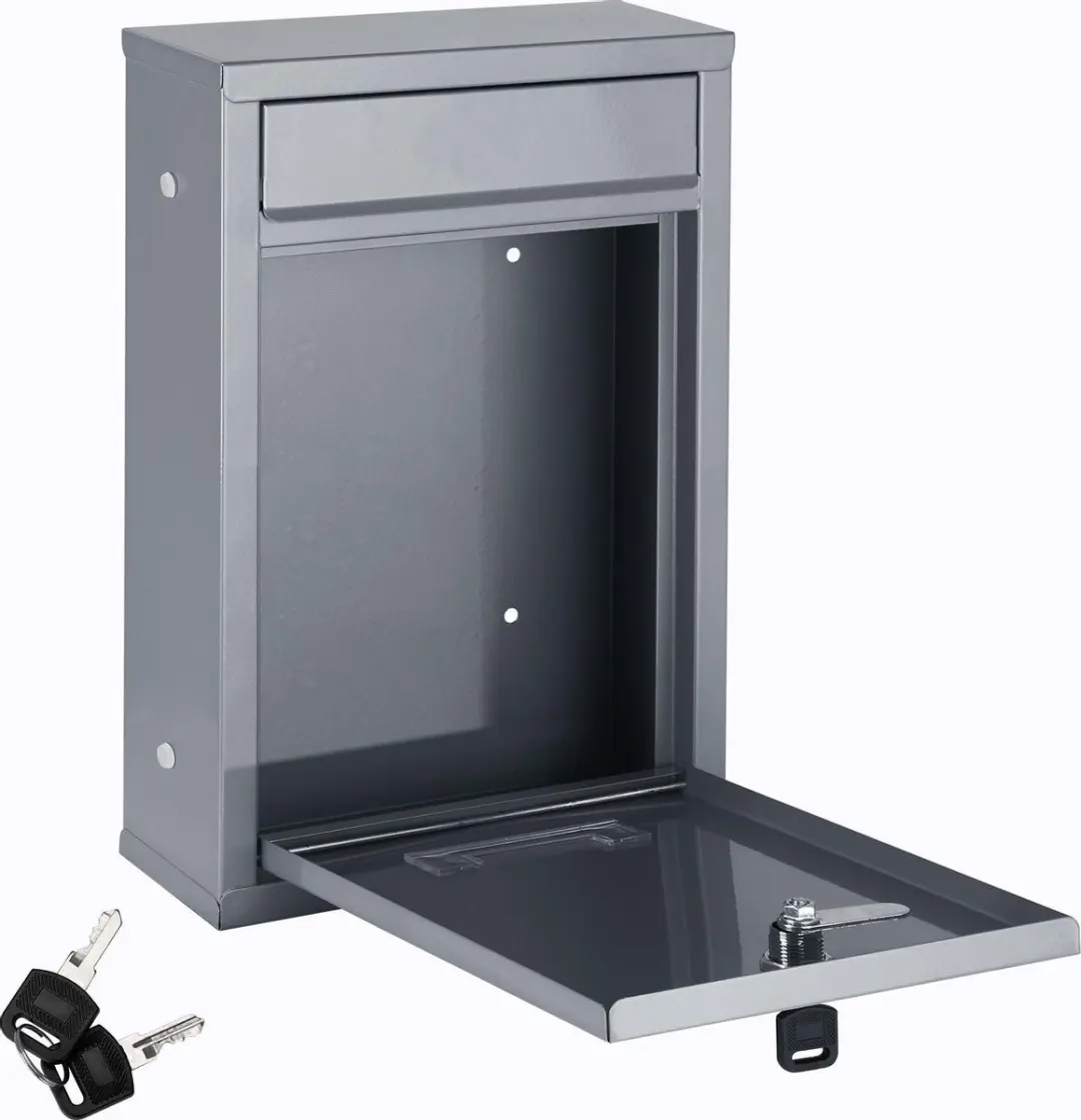 Monzana Brievenbus Zilver 32x22x9cm - afbeelding 6 van 6