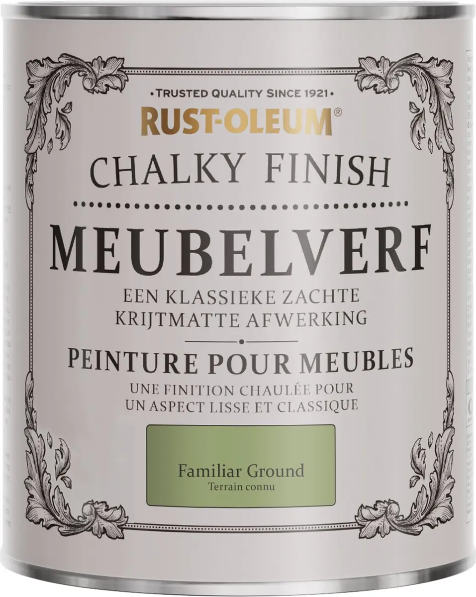 Rust-Oleum Groen Chalky Finish Meubelverf 750ml