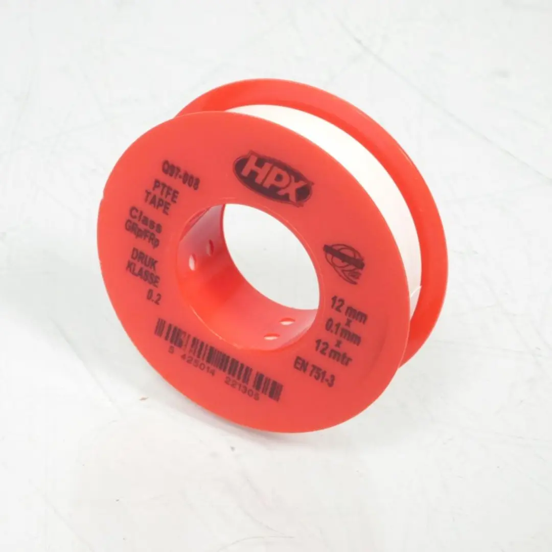 HPX PTFE Gasafdichtingstape 12mm x 12m - Wit