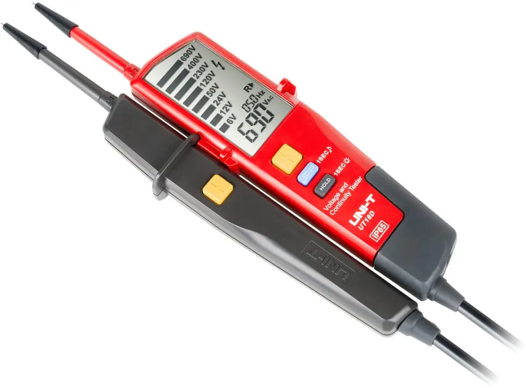 UNI-T UT18D Universele Spannings- en Fasetester - Rood