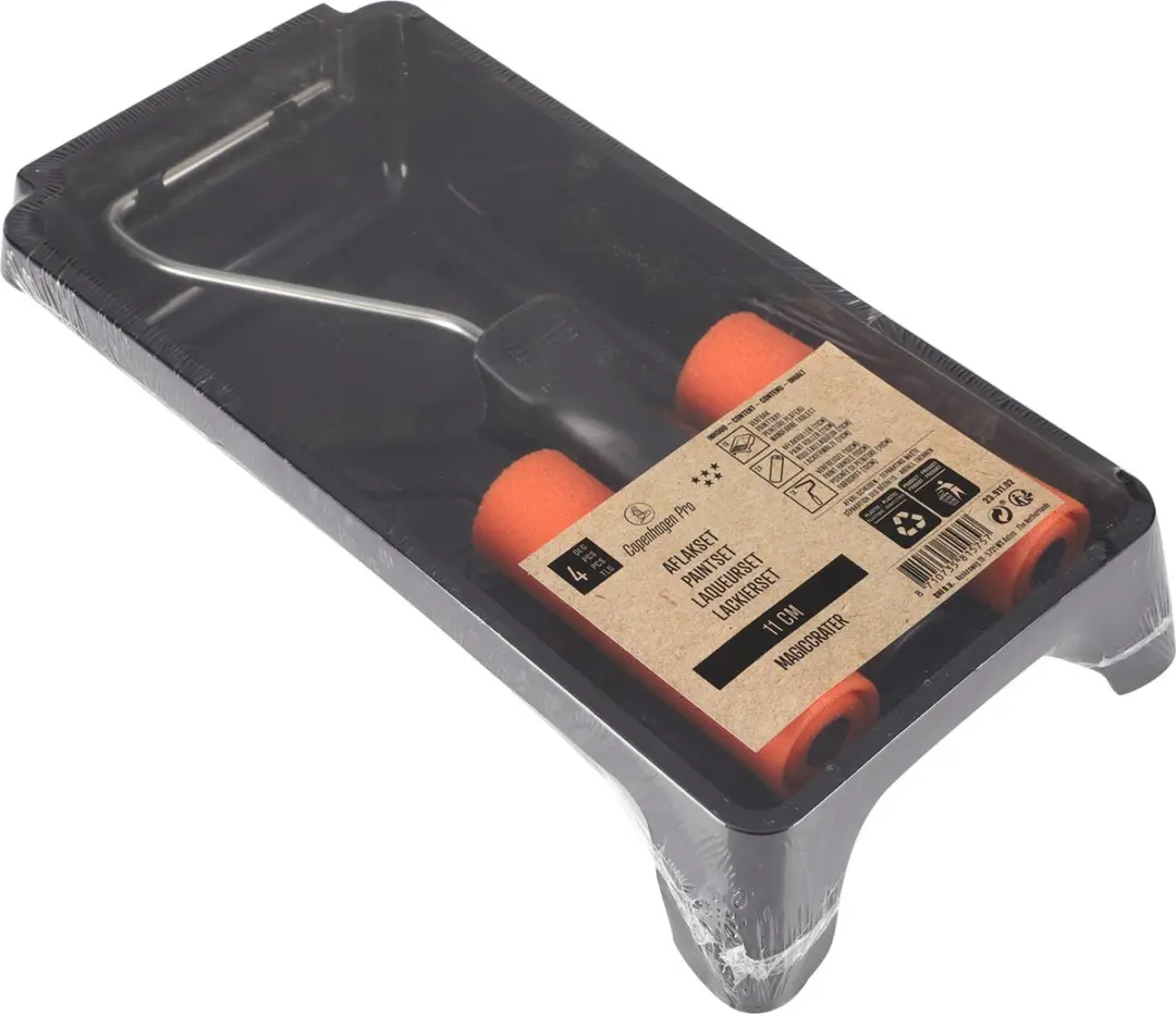 Copenhagen Pro Aflakset 4-delig - 11cm - Zwart/Oranje