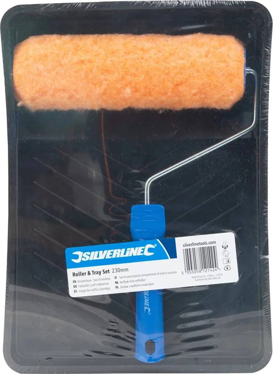 Silverline Verfbak met Roller 230mm
