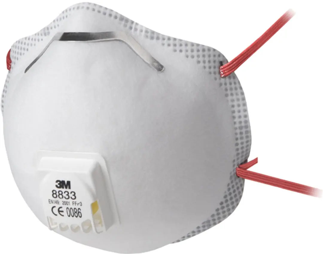 3M fijnstofmasker 8833 FFPV3 (10 stuks)