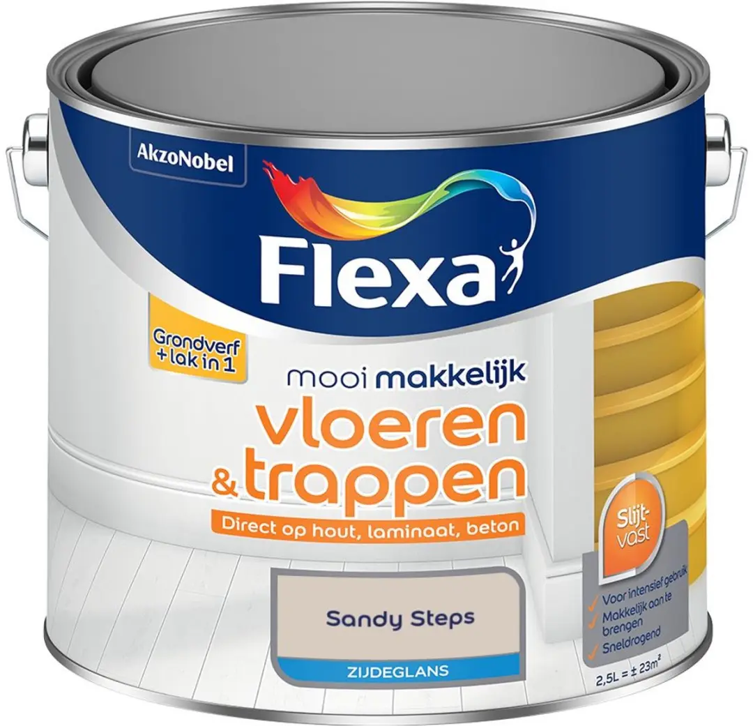 Flexa Sandy Steps Mengverf Zijdeglans 2,5L
