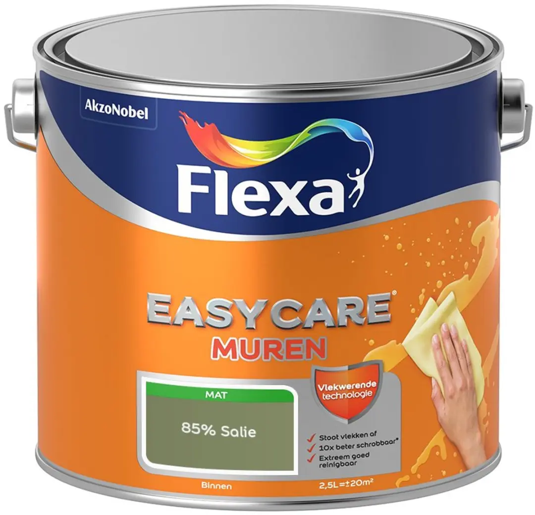 Flexa Easycare Murenverf 85% Salie