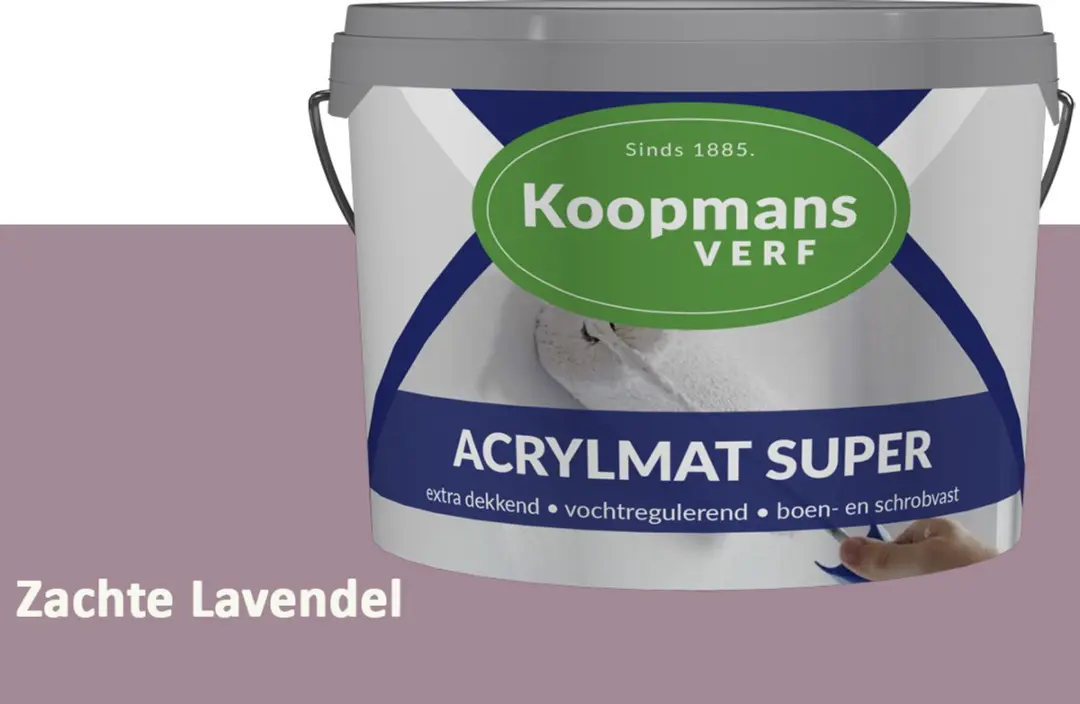 Koopmans Acrylmat Super Matte Muurverf Zachte Lavendel 1L