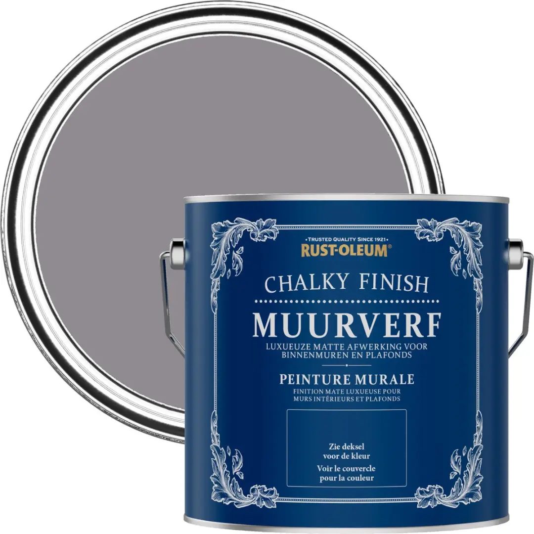 Rust-Oleum Paars Chalky Finish Muurverf Iris 2,5L