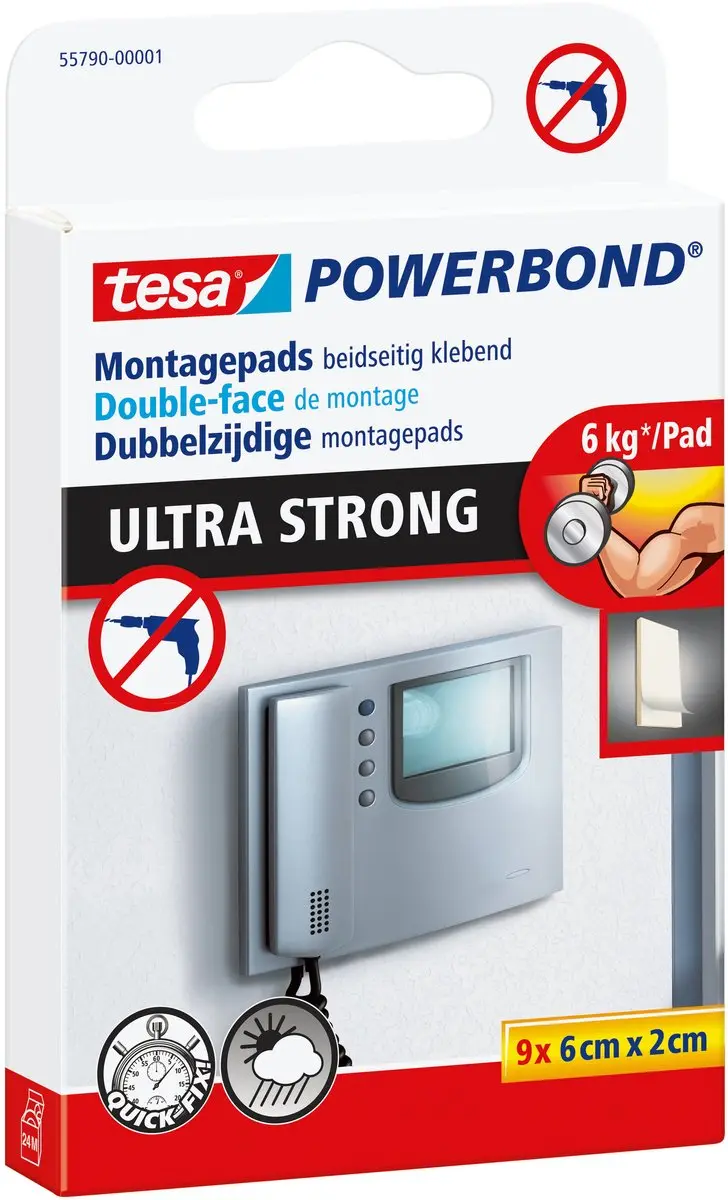 Tesa Powerbond Ultra Strong Zelfklevende Pads
