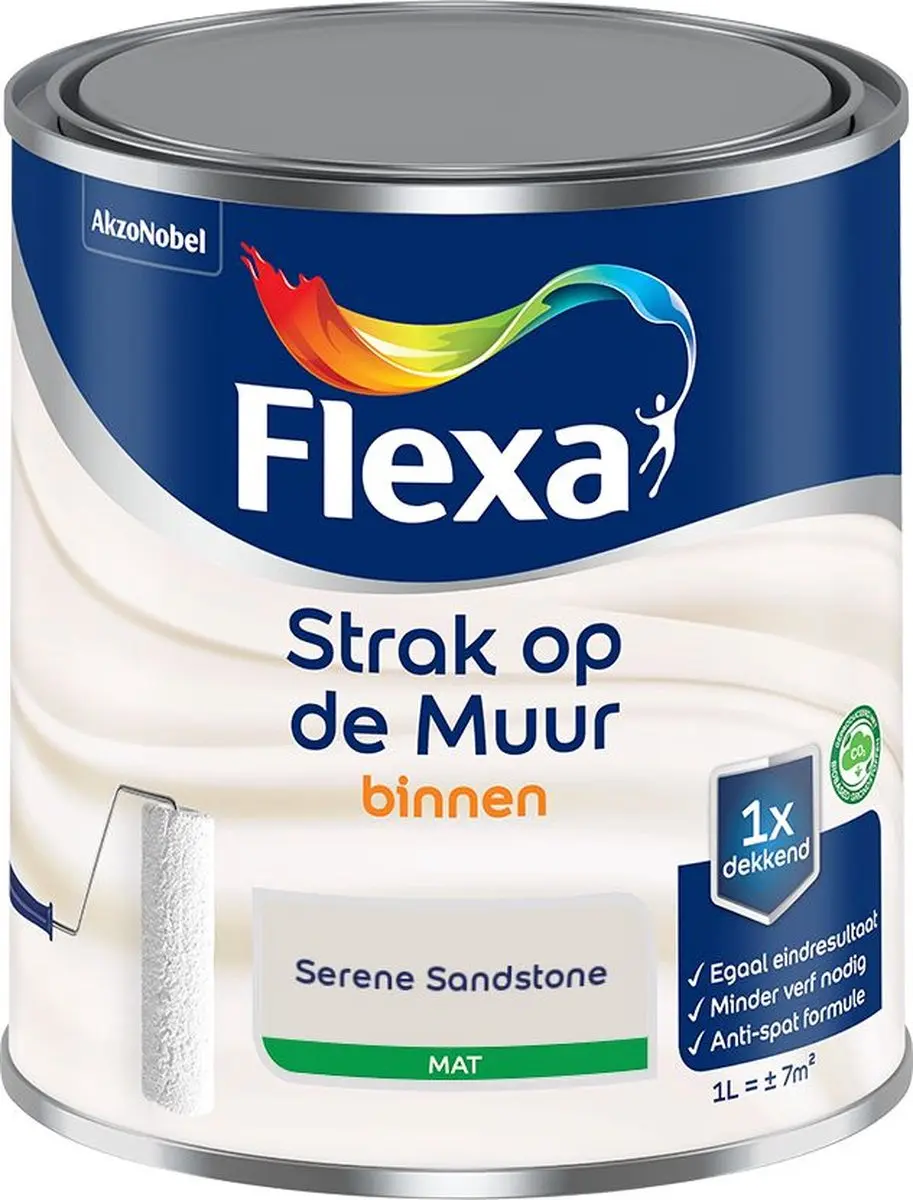 Flexa Strak Op De Muur Binnen Mat Mengverf 1L