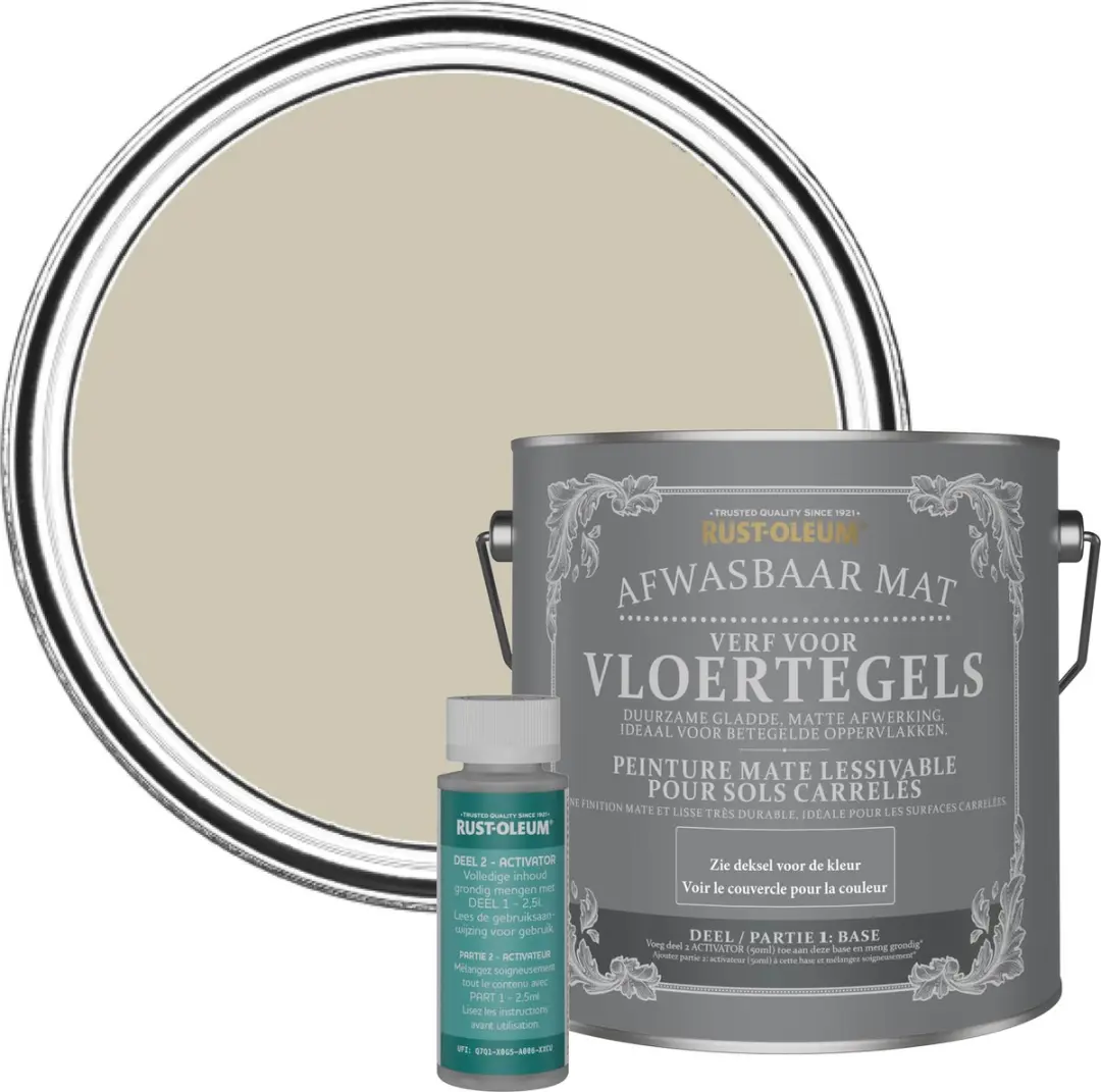 Rust-Oleum Grijs Vloertegelverf Schemering 2,5L