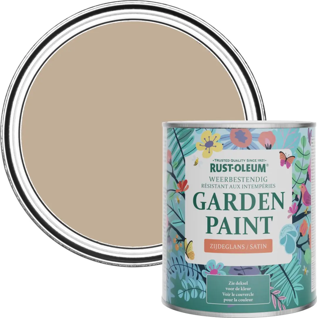 Rust-Oleum Bruin Tuinverf Zijdeglans 750ml