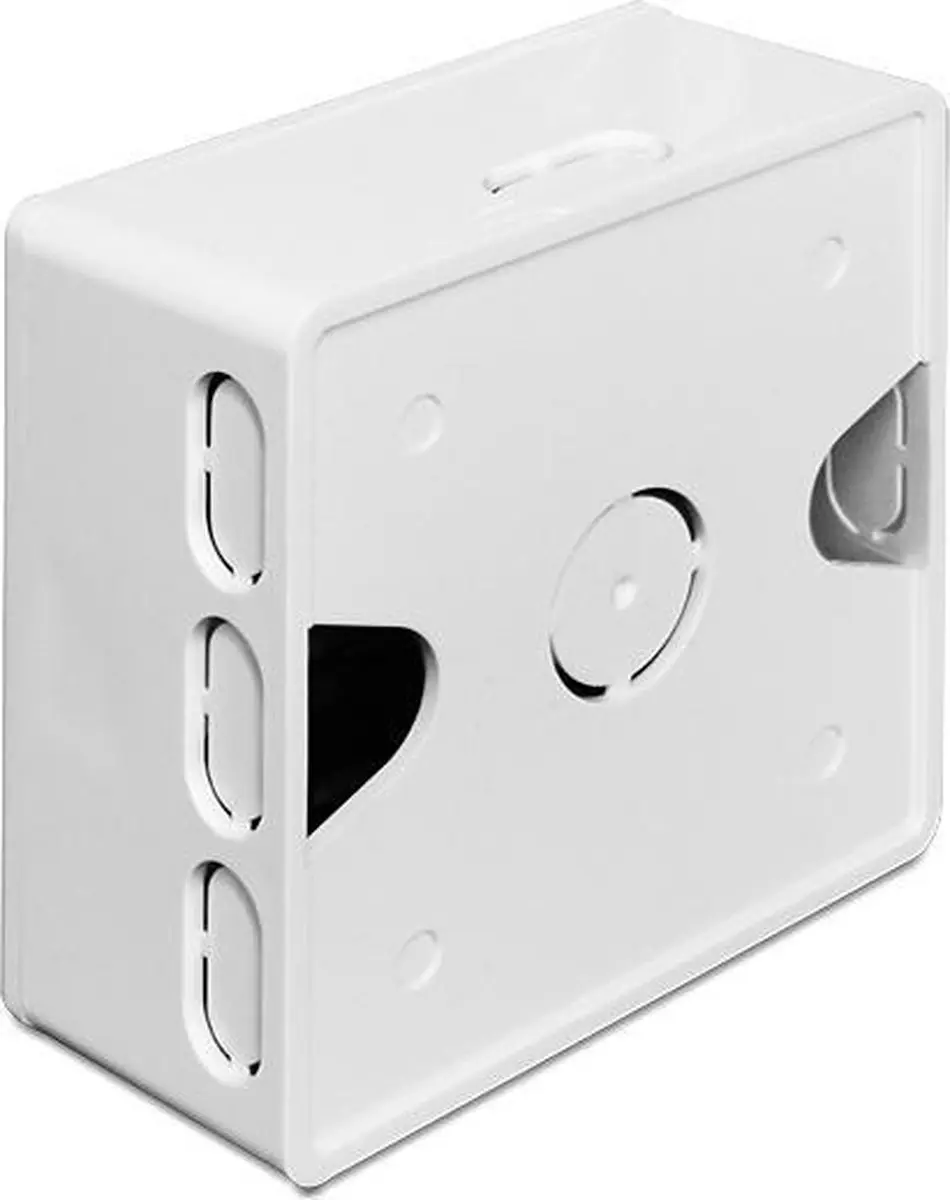Delock Wandcontactdoos Opbouwrand 8x - Wit