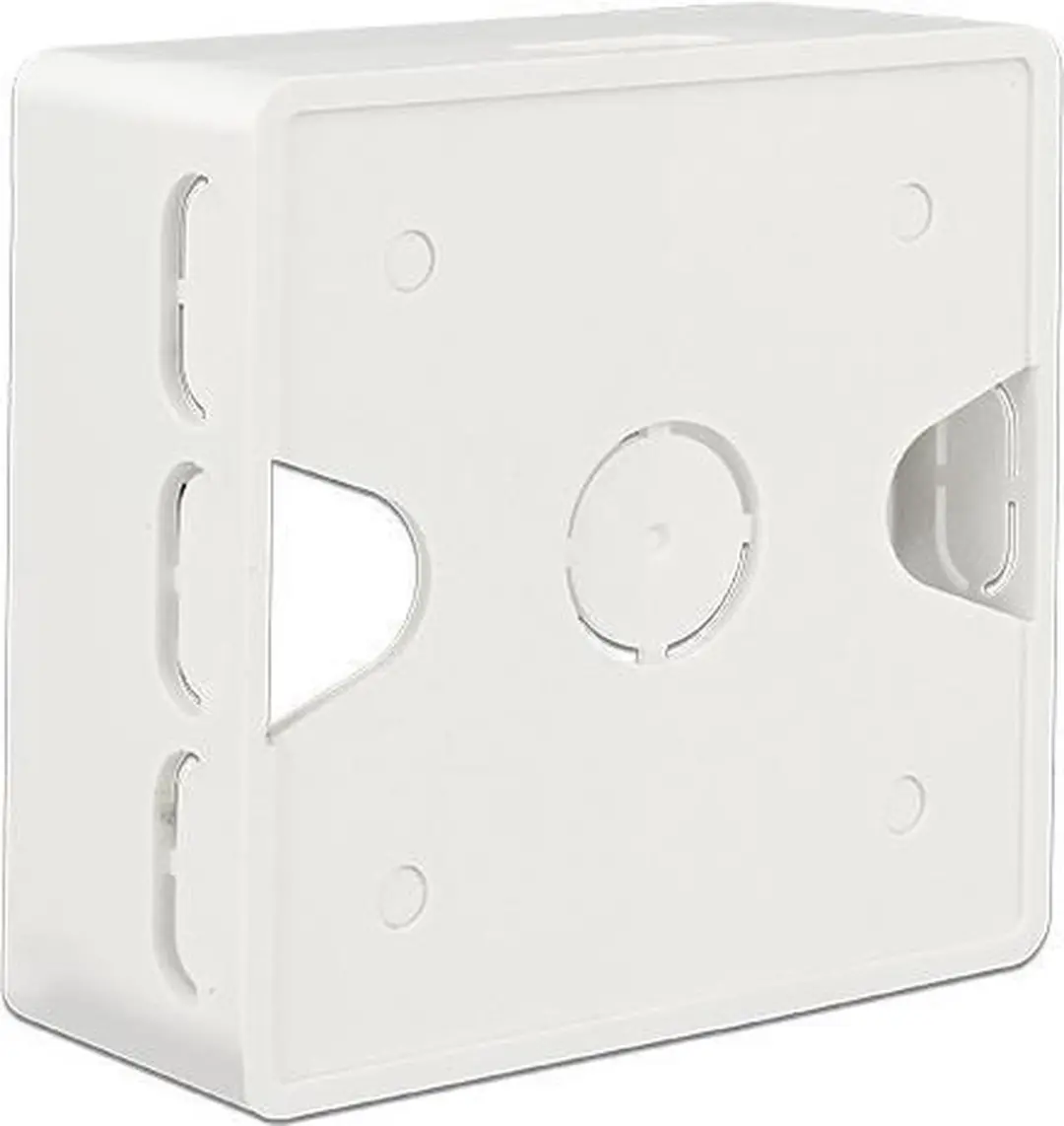 Delock Wandcontactdoos Opbouwrand 8x - Wit