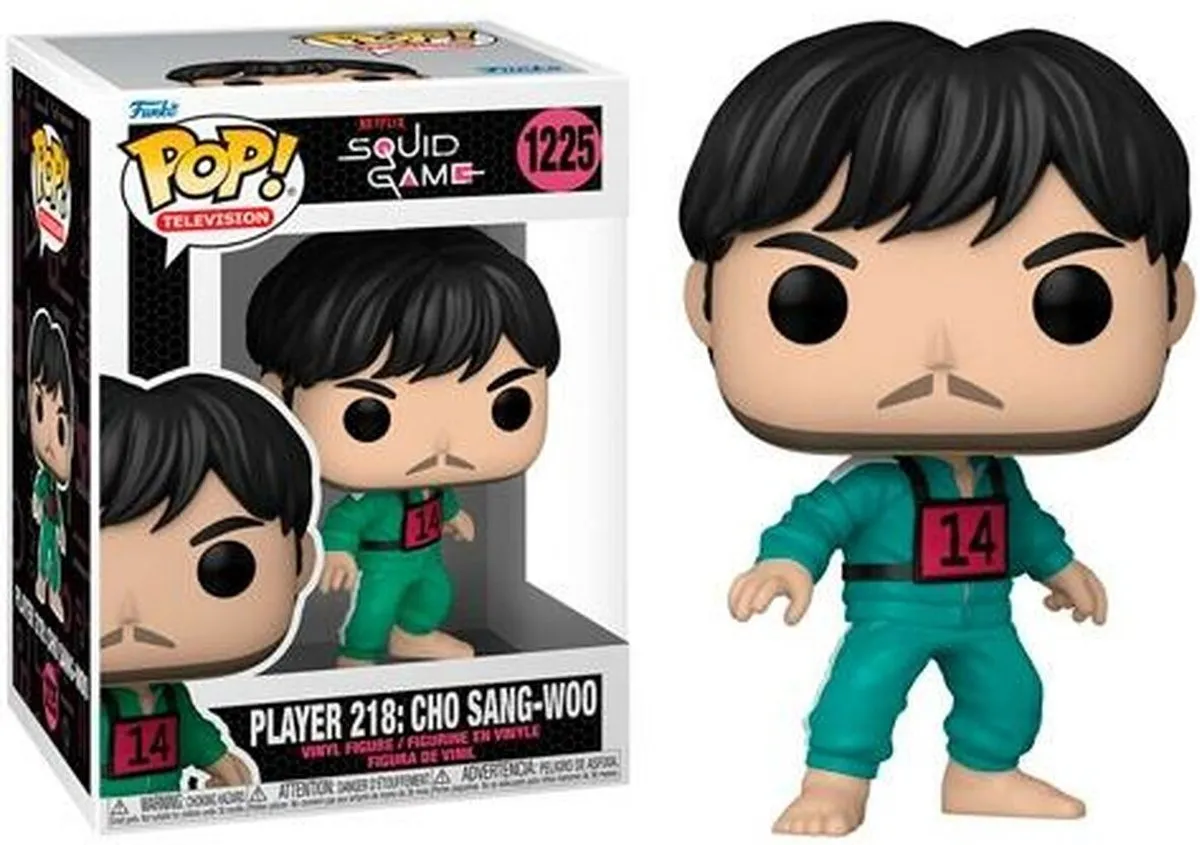 Funko POP! TV Sang-Woo 218 Squid Game Verzamelfiguur - 9cm - Multicolours