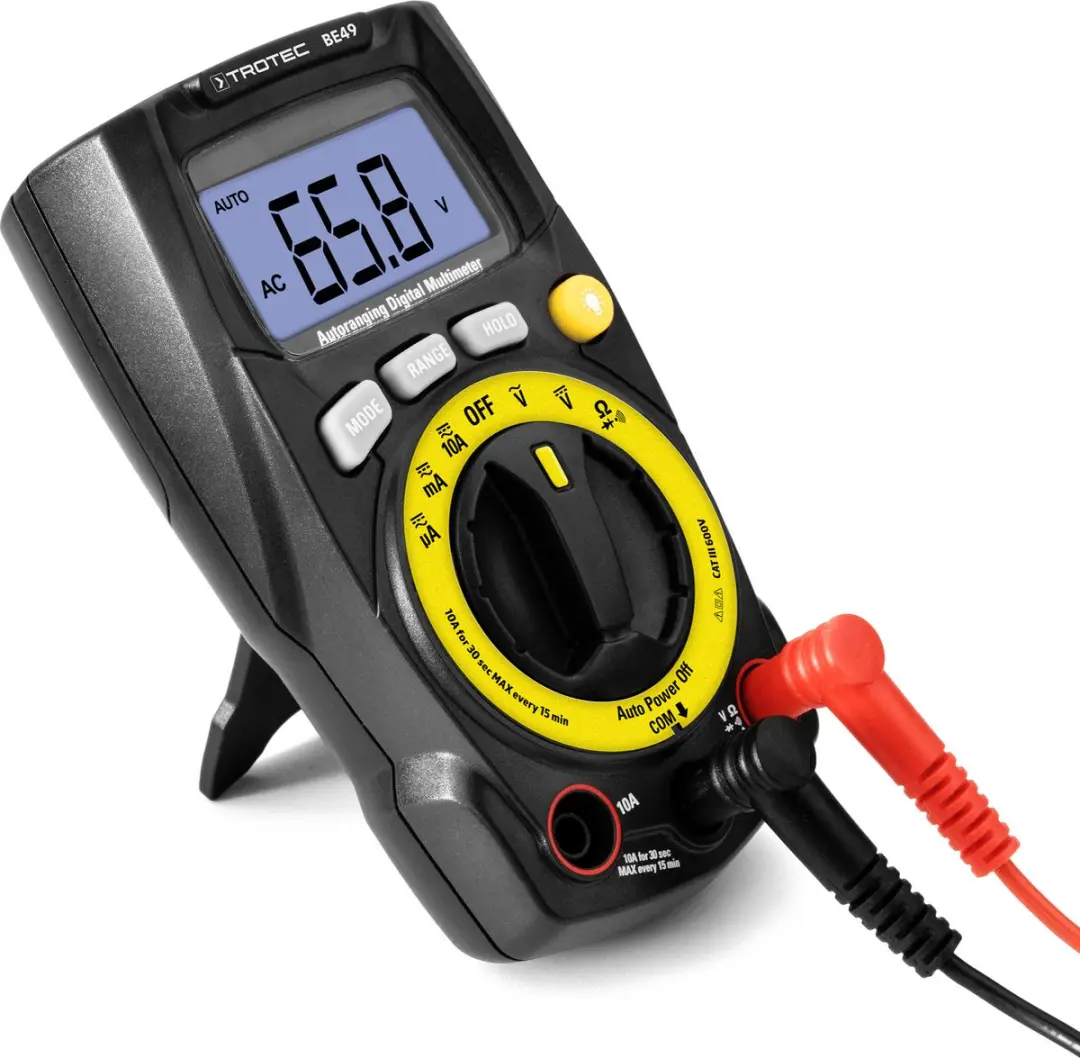 Trotec BE49 Digitale Multimeter - Zwart/Geel