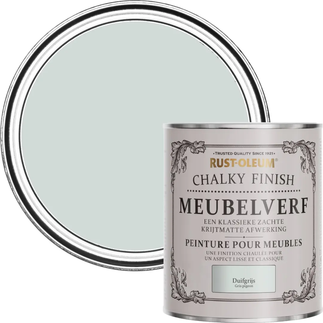Rust-Oleum Lichtgrijs Chalky Finish Meubelverf 750ml