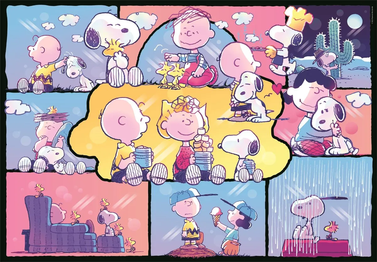 Clementoni Peanuts Puzzel 1000 Stuks - Multi - afbeelding 4 van 6