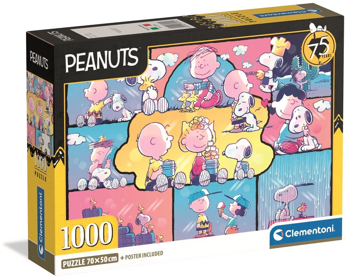 Clementoni Peanuts Puzzel 1000 Stuks