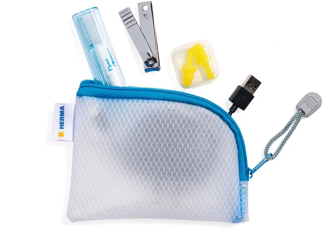 Herma Ritstasmapje DIN A7 - Blauw/Wit