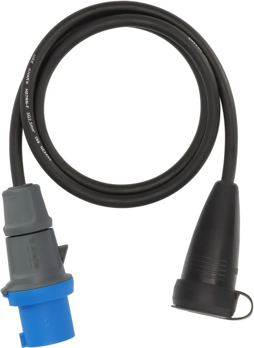 Brennenstuhl CEE Verloopkabel 16A 1,5m - IP44 - Zwart