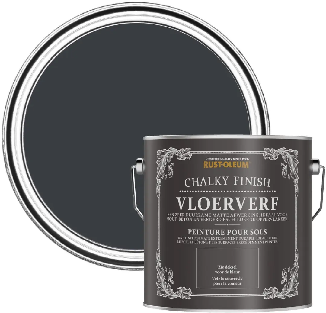 Rust-Oleum Vloerverf Chalky Antraciet 2,5L