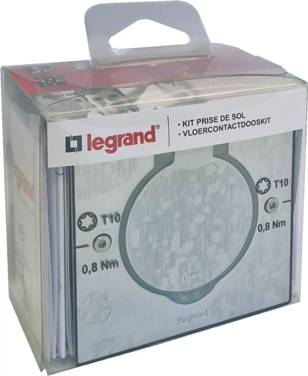 Legrand Stopcontact Schuko Vloer 2P - Zilver