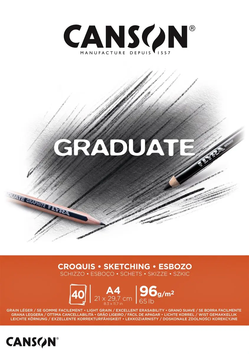 Canson Graduate Sketch Schetspapier 96g A4