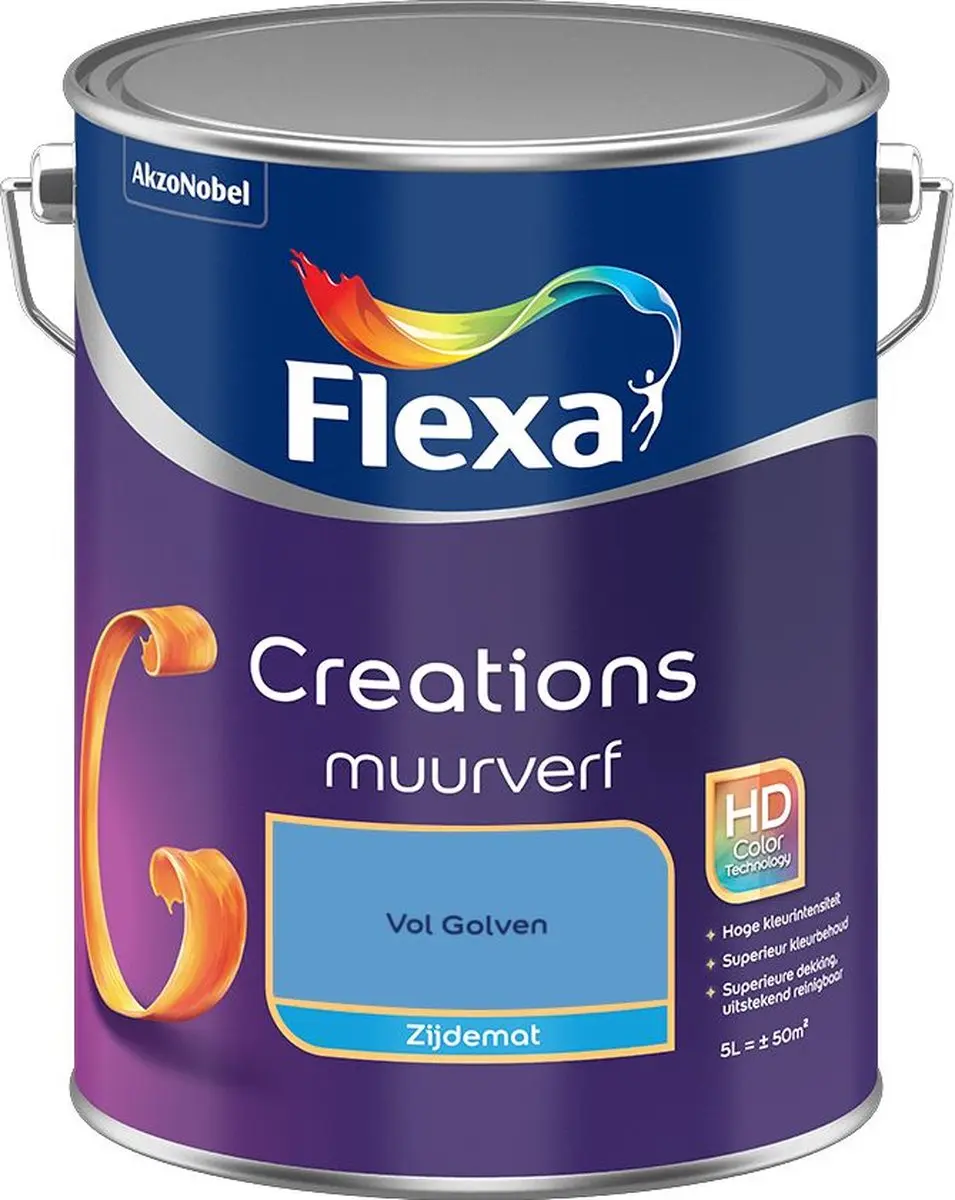 Flexa Creations Muurverf Zijdemat Vol Golven 5L