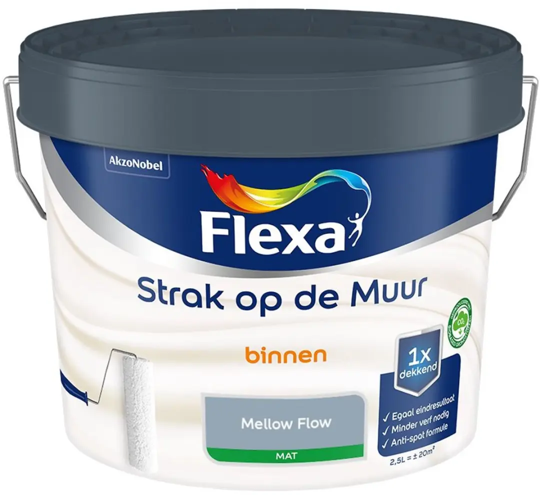 Flexa Strak Op De Muur Binnen Mat Mellow Flow Mengverf 2,5L