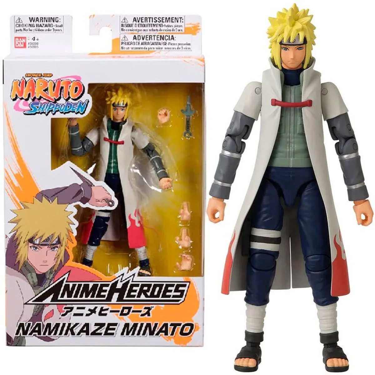 Bandai Namco Naruto Shippuden Minato Namikaze Action Figure - Multicolor